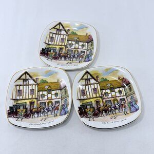 Vintage Enoch Wedgwood Tunstall Plate Old Coach House York England Inn Souvenir
